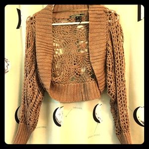 Lovestitch crochet cardigan shrug